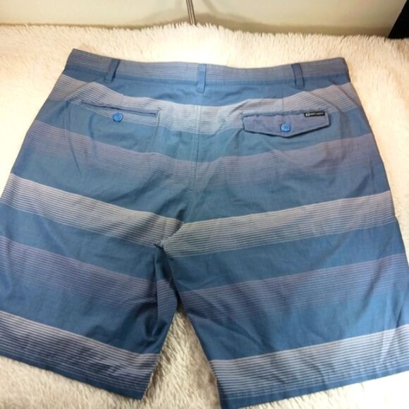 OP Oplex 4 Way Stretch Golf Performance Mens 44 Blue Striped Shorts. NWOT - Picture 8 of 10